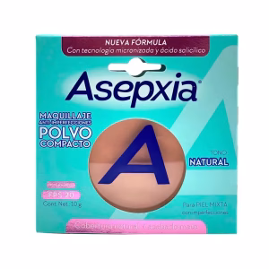Asepxia Maquillaje AntiImperfecciones Polvo Compacto Marfil x 10g