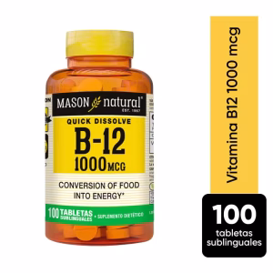 Vitamina B-12 1000mcg Tabletas Sublinguales