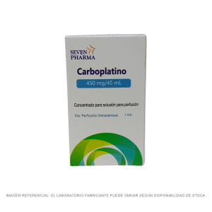 Carboplatino 450 mg/45 ml Sol. iny.