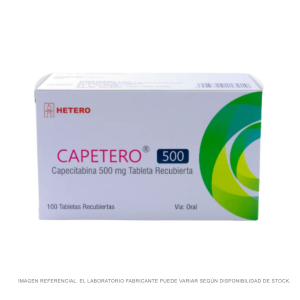 Capecitabina 500 mg Tabletas recubiertas.